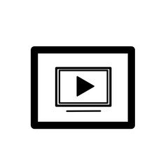 video player icon vector illustration