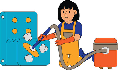 House Cleaner Woman 03.eps