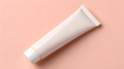 Glossy Lip Mask Tube Mockup with Blank Squeeze Packaging on Soft Pastel Background – Elegant Cosmetic Design for Modern Beauty Branding and Professional Product Presentation