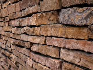 Brown Matte Decorative Wall Stone Texture.