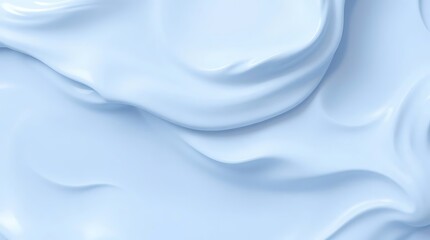 Obraz premium Blue brush paint waves with a flowing liquid texture for a soft, shiny backdrop