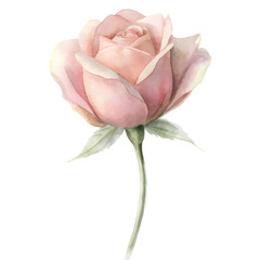Fototapeta premium pink rose isolated on transparent background