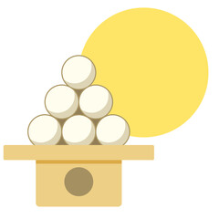 団子、和菓子、月見、十五夜
