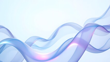 Fototapeta premium Abstract background with smooth, flowing waves in pastel colors