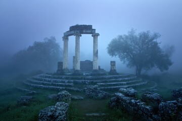 A large stone structure