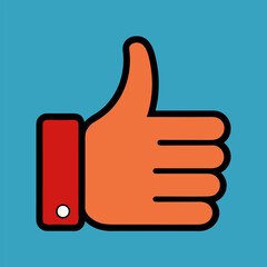 thumb up icon vector