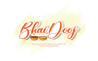 Illustration featuring a brother and sister celebrating Bhai Dooj with festive traditions, showcasing family bonding and cultural warmth.