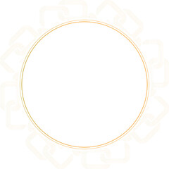 チェーンの金の豪華なアンティーク・ビンテージフレーム装飾素材