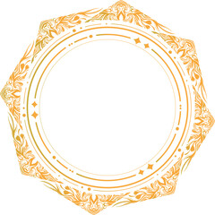 金の豪華なアンティーク・ビンテージフレーム装飾素材
