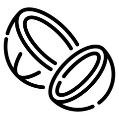 Coconut Fiber Packaging Icon