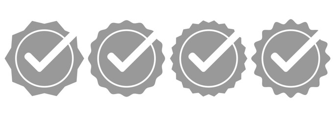 Checkmark icon. Check box icon with correct, accept checkmark icons tick box checked. Vector illustration.