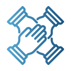 Fototapeta premium Get Involved concept illustration for people and community