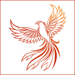 Fototapeta premium Phoenix logo design template