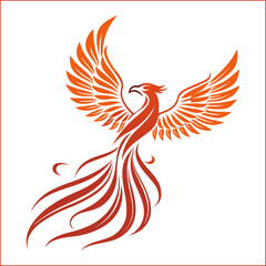 Phoenix logo design template