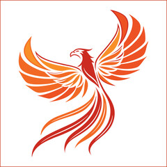 Phoenix logo design template