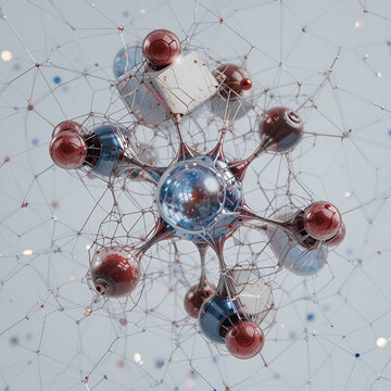 dinitrogen pentoxide molecule, nitrogen oxide, molecular structure, isolated 3d model van der Waals