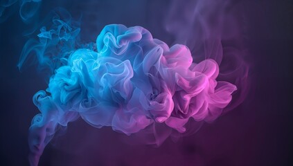 colorful smoke on black background