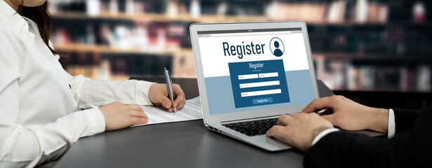 Online registration form for brisk form filling on the internet website