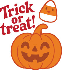 Happy Halloween Pumpkin T-Shirt Design for Trick or Treat