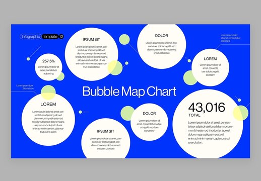 Bubble Map & Mind Map Infographic in Modern Corporate Business Presentation Style