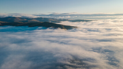 Mountain Sea of Clouds at Inner Mongolia Arxan Landscape