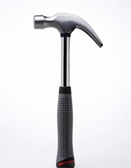new iron hammer on white background