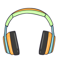 Call center headset icon representing communication and customer service activities in a modern business environmen Support or help service icon. Music listening device. Call center operator.