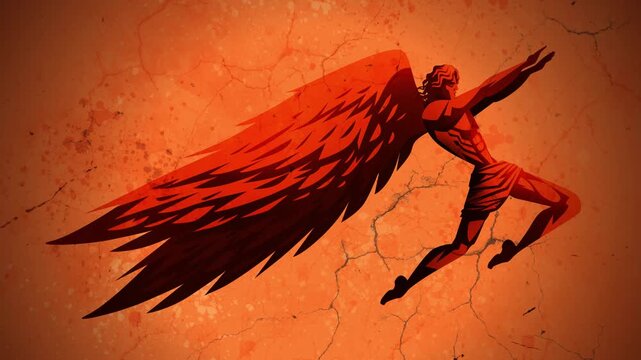 greek mythology icarus flying