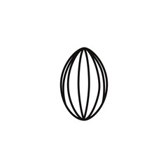 Cacao Vector made from line style. Very simple and minimalist vector. Suitable for print, logo, web, etc
