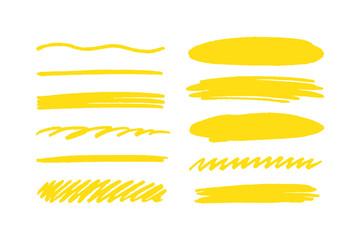 Obraz premium Set of hand drawn red doodle ellipses. Bright red scribble ovals and bubbles to circle and highlight text. Collection of different brush drawn black circles. Marker round elements isolated on white