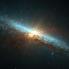 Fototapeta premium Cosmic nebula with bright central star