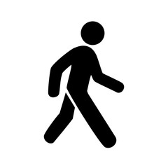 vector illustration of a man walking 