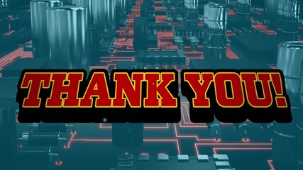 Animation of high score text over cityscape - Powered by Adobe