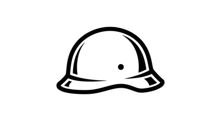 military helmet icon, steel helmet, war headgear, combat gear, protection, soldier equipment, army, vintage, graphic design element