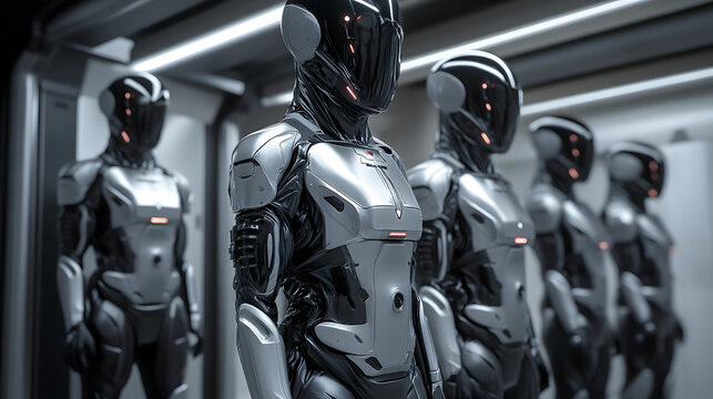 Abstract futuristic body armor