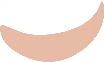 A Minimalist Abstract Representation of a Soft Curved Shape with a Subtle Nude Color Palette Evoking Elegance and Simplicity in Design Aesthetics. png, isolated on white background