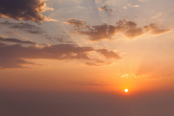 Colorful Sunrise Cloud Phenomenon Morning Sky