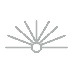 Uplifted Spirits Vector Line Grey Icon Design