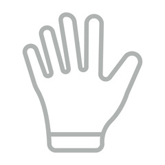 Hands Vector Line Grey Icon Design