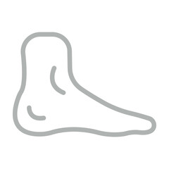 Ankles Vector Line Grey Icon Design