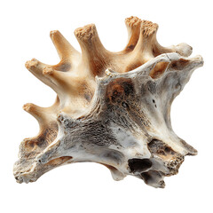Fototapeta premium Close-up of an Animal Vertebra: Detailed Bone Structure