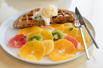 ワッフル　柑橘系　シトラス　オレンジ　みかん
