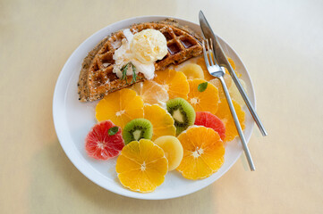 ワッフル　柑橘系　シトラス　オレンジ　みかん
