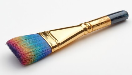 Fototapeta premium Colorful paintbrush on white background (1)