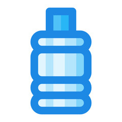 mineral water blue filled color icon