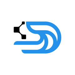 A seamless loop of form and function—this emblem fuses the numeral 2 and letter D into a dynamic circuit of ideas, symbolizing dual-channel processing, data flow, and digital identity.