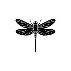 Vivid Scarlet Skimmer Dragonfly Artwork  
