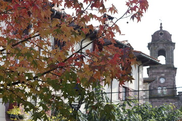 Basque style house in Elizondo, Spain