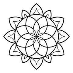 abstract flower vector illustration