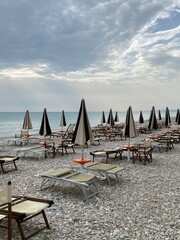 Beach at end of summer